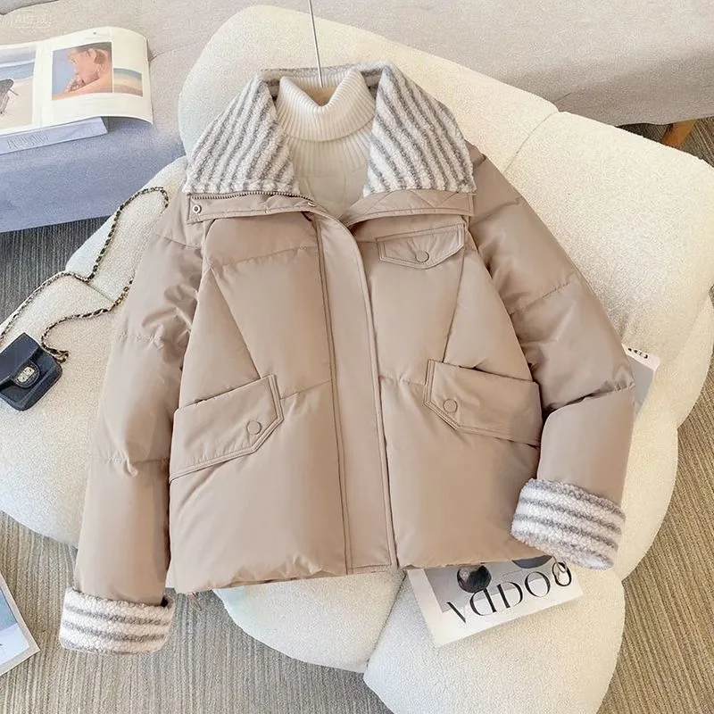 Wool Suit Jacket - ダウンコットンジャケット レディース ショート丈 2025 ラムウール 新作