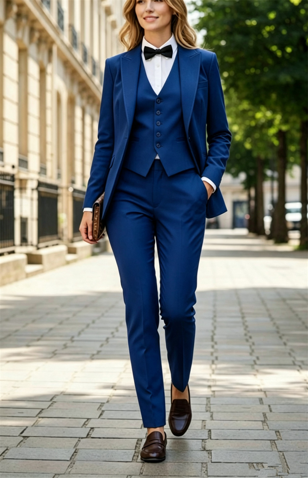 高級レディーススーツ エレガントフォーマル公式3ピースパンツ - Slim Fit Suit Set のレビューと価格