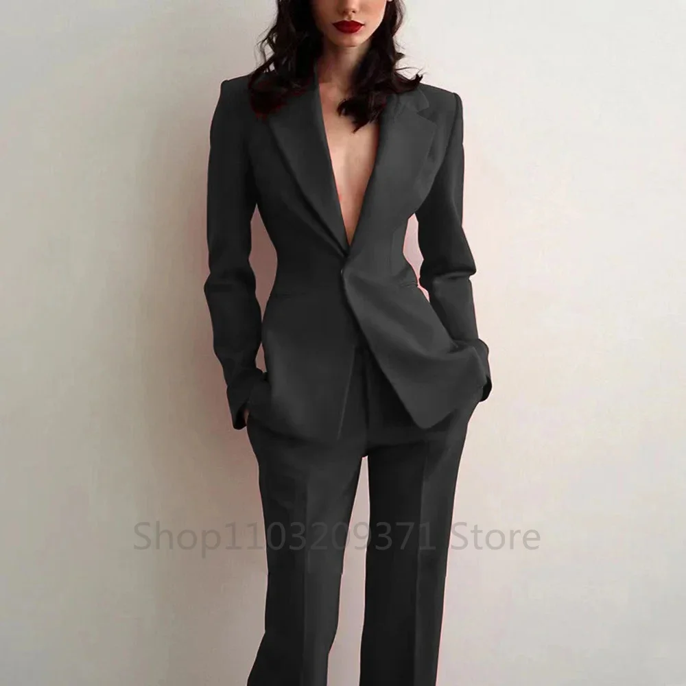 レディーススーツ パーティー 結婚式 プラスサイズ 2ピース - Slim Fit Suit Set のレビューと価格