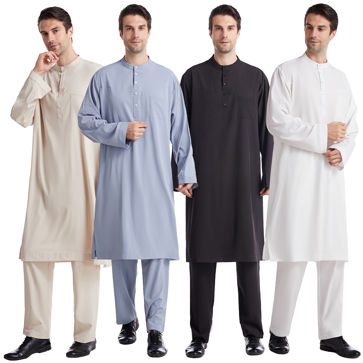 イスラム教徒の男性のためのアバヤセット,パンツ付きトップ,ア - Men Formal Wear Dubai のレビューと価格