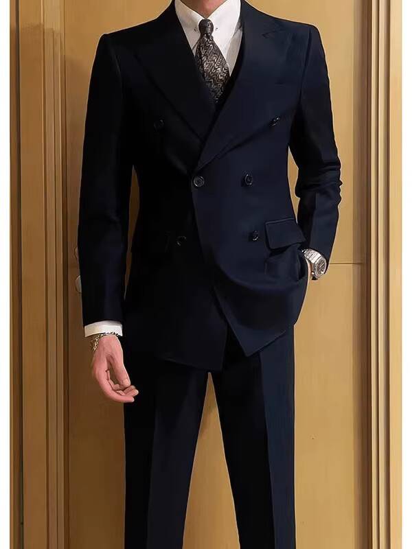 高級メンズウェディングハンサムダブルブレストスーツ、ビジネス - High End Men'S Formal Wear のレビューと価格
