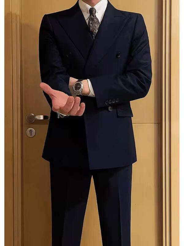 高級メンズウェディングハンサムダブルブレストスーツ、ビジネス - High End Men'S Formal Wear のレビューと価格