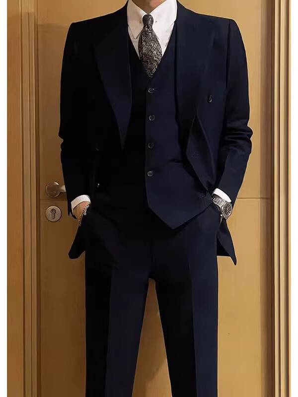 高級メンズウェディングハンサムダブルブレストスーツ、ビジネス - High End Men'S Formal Wear のレビューと価格