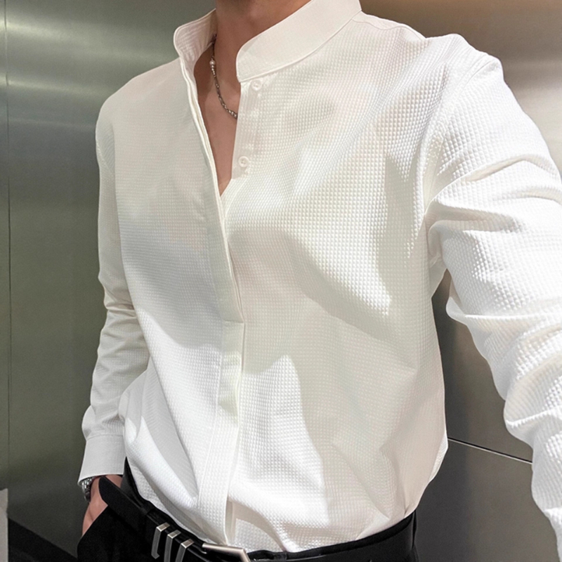 メンズ秋のライトマチュアスタイル新作シャツ多用途で高品質なフ - Formal Wear For Men Xxl のレビューと価格
