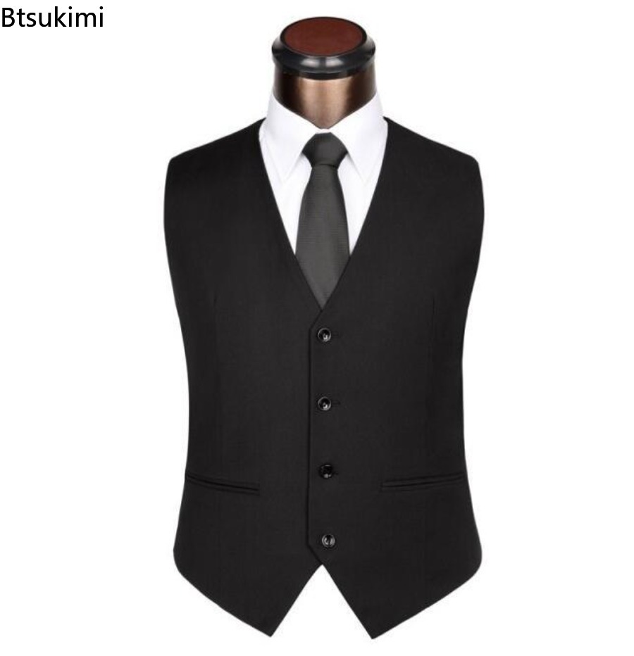 S-6XL プラスサイズメンズ韓国スリムフィットスーツベスト - Men'S Formal Wear Rental のレビューと価格