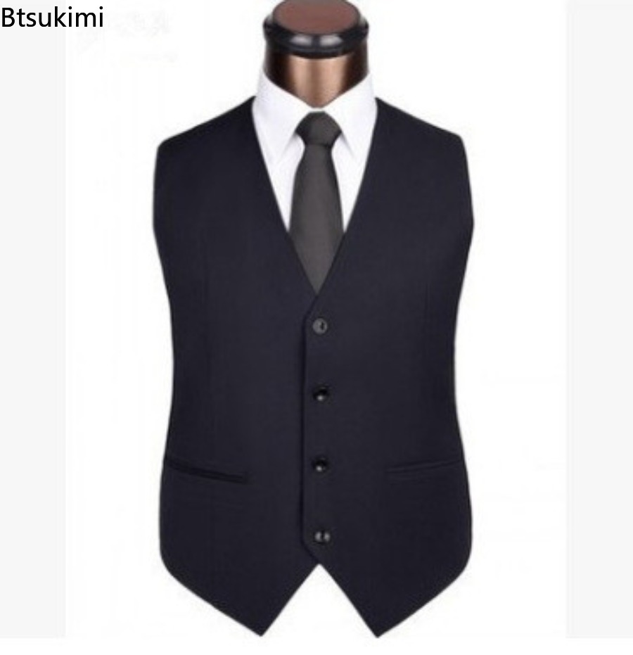 S-6XL プラスサイズメンズ韓国スリムフィットスーツベスト - Men'S Formal Wear Rental のレビューと価格