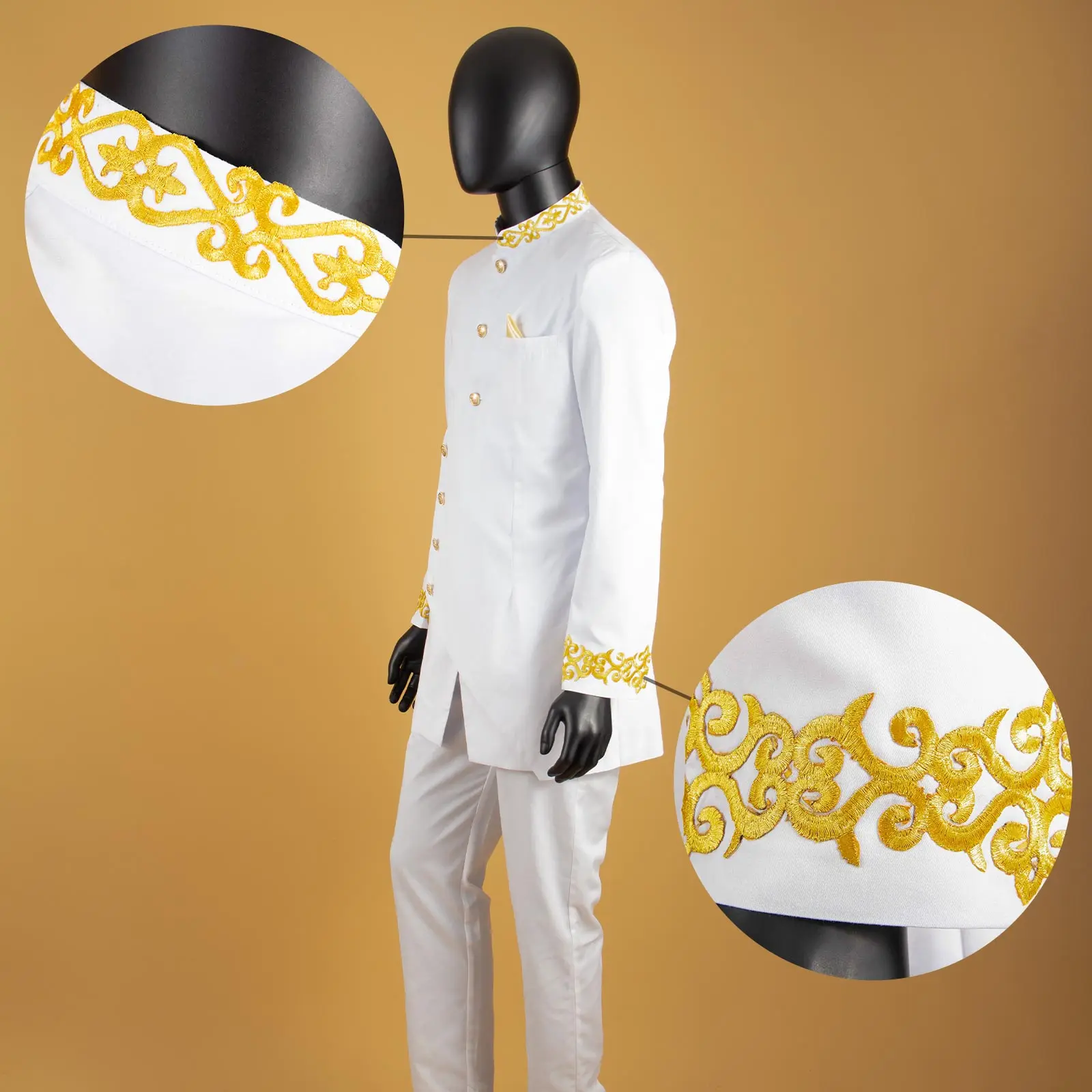 メンズスーツ,スリム,刺embroidery,長袖,ダブルブ - Men'S Formal Wear Rental のレビューと価格