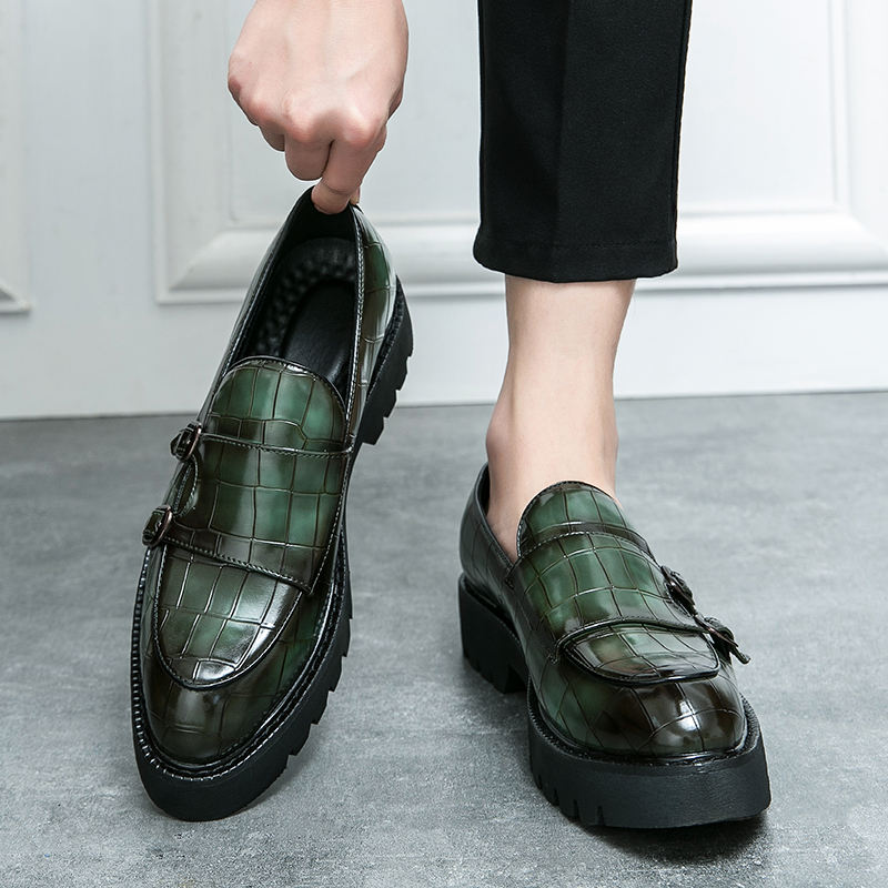 ファッショナブルなカジュアルな革の靴,男性用,ペダル,厚底, - Men Formal Wear Brands のレビューと価格