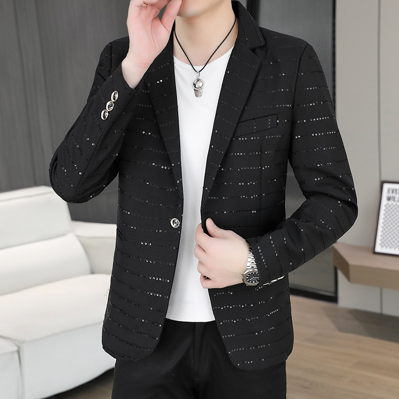 ブレザー メンズ スパンコール付き ハイエンド ホットダイヤ - High End Men'S Formal Wear のレビューと価格