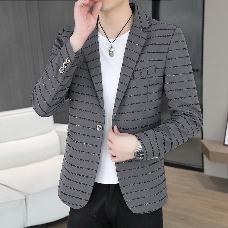 ブレザー メンズ スパンコール付き ハイエンド ホットダイヤ - High End Men'S Formal Wear のレビューと価格