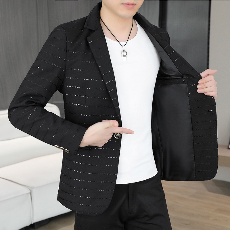 ブレザー メンズ スパンコール付き ハイエンド ホットダイヤ - High End Men'S Formal Wear のレビューと価格