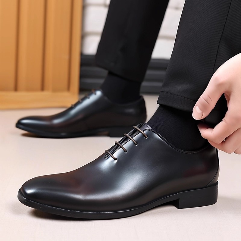 デザイナー本革メンズホールカットオックスフォードシューズ高級 - Men Formal Wear Brands のレビューと価格