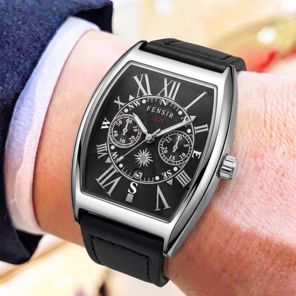 バレル型クォーツムーブメントを搭載した高級メンズウォッチ、ヴ - High End Men'S Formal Wear のレビューと価格